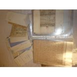 A selection of pre-stamp entires and other related documentation together with a quantity of