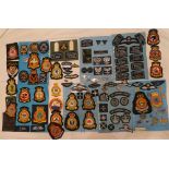 A collection of Air Training Corps badges and insignia including University of Wales Air Squadron,