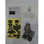 A collection of Cornwall & South Devon Air Training Corps badges including "Air Training Corps 77"