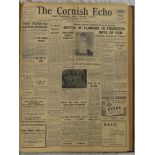 A bound volume of The Cornish Echo with Falmouth & Penryn Times January 2nd 1948 - December 31st