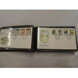 An album containing a selection of over 50 GB first day covers 1979-1986