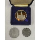 A nickel silver commemorative medallion for Truro Cathedral,