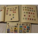A folder album of British Commonwealth stamps together with two albums of mixed World stamps (3)