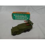 A Russian die-cast armoured car/rocket launcher,