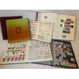 Various albums and stock books containing a selection of GB stamps together with definitives,