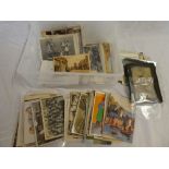 A selection of various black & white and coloured postcards - topographical, comic, greetings,