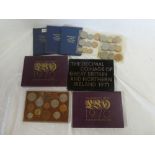 Four cased decimal coin sets including 1967, 1970, 1971,