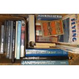 Various Aviation related volumes including Jane's All The Worlds Aircraft 1945 Collectors Edition;