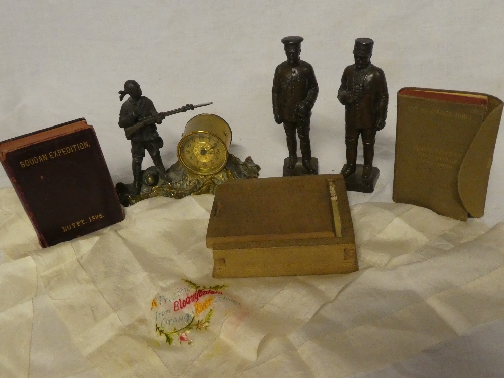 A selection of Sudan and Boer War items, formerly the property of Pte.