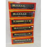 Hornby OO gauge - six mint & boxed Pullman coaches including "Leona" 1st class parlour car;