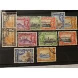 A stock card of Hong Kong 1941 Centenary of British Occupation stamps,