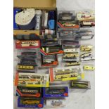 A collection of mainly mint and boxed die-cast buses including Exclusive First Editions, Dinky,