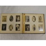 An album containing over 140 various Victorian and Edwardian cigarette cards - mainly Ogden's