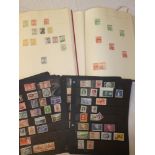 Two folders albums containing a collection of Australia stamps 1913 onwards together with stock