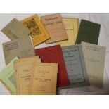 Various Cornish pamphlets and volumes including Redruth District and Cornish Coast Guide;