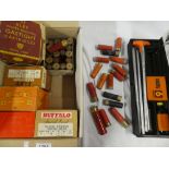 A selection of various shotgun cartridges including three boxes of 12 bore Black Powder No.