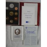 A 1977 silver proof 60th commemorative medallion,
