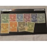 A set of Basutoland 1938 definitive stamps,