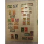 A stock book containing a collection of New Zealand stamps,