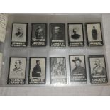80 various 1900 Ogden's Tab and other cigarette cards including famous figures,
