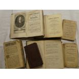 A small selection of leather bound volumes including Scott (John) - Practical Discourses Upon