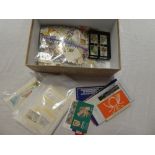 Various World stamp booklets, a selection of stamps on/off paper,