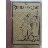 The Ruhleben Camp magazines, thirteen issues from 1915 - 1917,