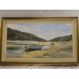 Wyn Appleford - oil on canvas The Gannel Estuary, signed,