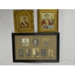 Two 19th Century miniature watercolours of military officers including watercolour portrait of