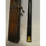 An early snooker/billiard cue by EJ Riley Ltd Accrington "The Riley Cue",