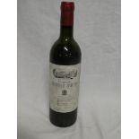 A bottle of 1978 Chateau Leoville Barton red wine