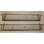 A pair of old wire-work window boxes 55" long