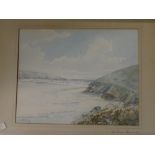 S**Miller - watercolour "The River Gannel", signed, inscribed to mount,
