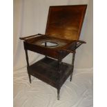 A Victorian mahogany toiletry stand,