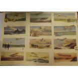 A set of twelve French unframed coloured prints after M Campion of early aircraft including