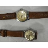 A gentleman's automatic wrist watch by Richard in stainless steel case with leather strap and one