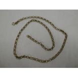 A 9ct gold chain link necklace