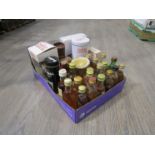A quantity of Whisky miniatures including Johnnie Walker Red Label, Glen Moray 10 years,