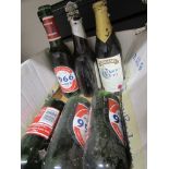 Four bottles of 1966 England 4-2 Germany lager and 2 others (6)