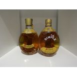 Two bottles of Dimple Scotch blended Whisky