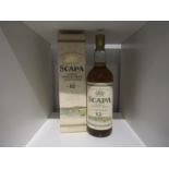 Scapa 12 years Old Orcadian Single Orkney Malt Scotch Whisky,