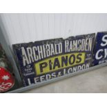 An Archibald Ramsden Pianos enamel sign,