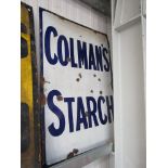 A Colman's Starch enamel sign,