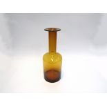 A Holmegaard large Gul vase in amber,