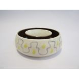 A Poole 1950's contemporary range circular donut bowl,