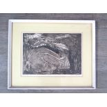 SEAN CRAMPTON (1918-1999): Fox in landscape (1957) Etching, limited edition 4/5, artists proof.