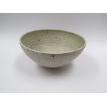 JOANNA CONSTANTINIDIS (1927-2000) (ARR) A large stoneware bowl, speckled ash and tenmoku glaze.
