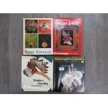 Four vintage hardback books on costume jewellery including "Neuer Schmuck" by Karl Schollmayer,