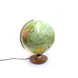 A West German JRO Multi Globus illuminating glass world globe.