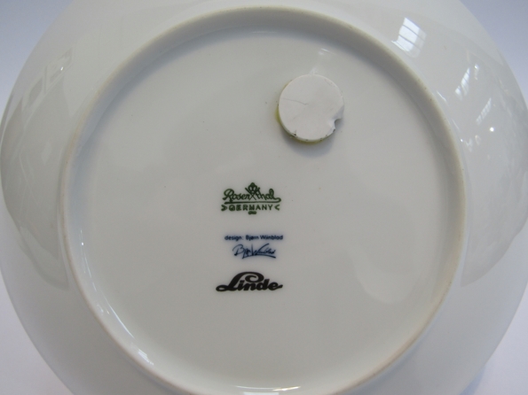 A Bjorn Wiinblad designed Rosenthal dish, Linde pattern, - Image 2 of 2